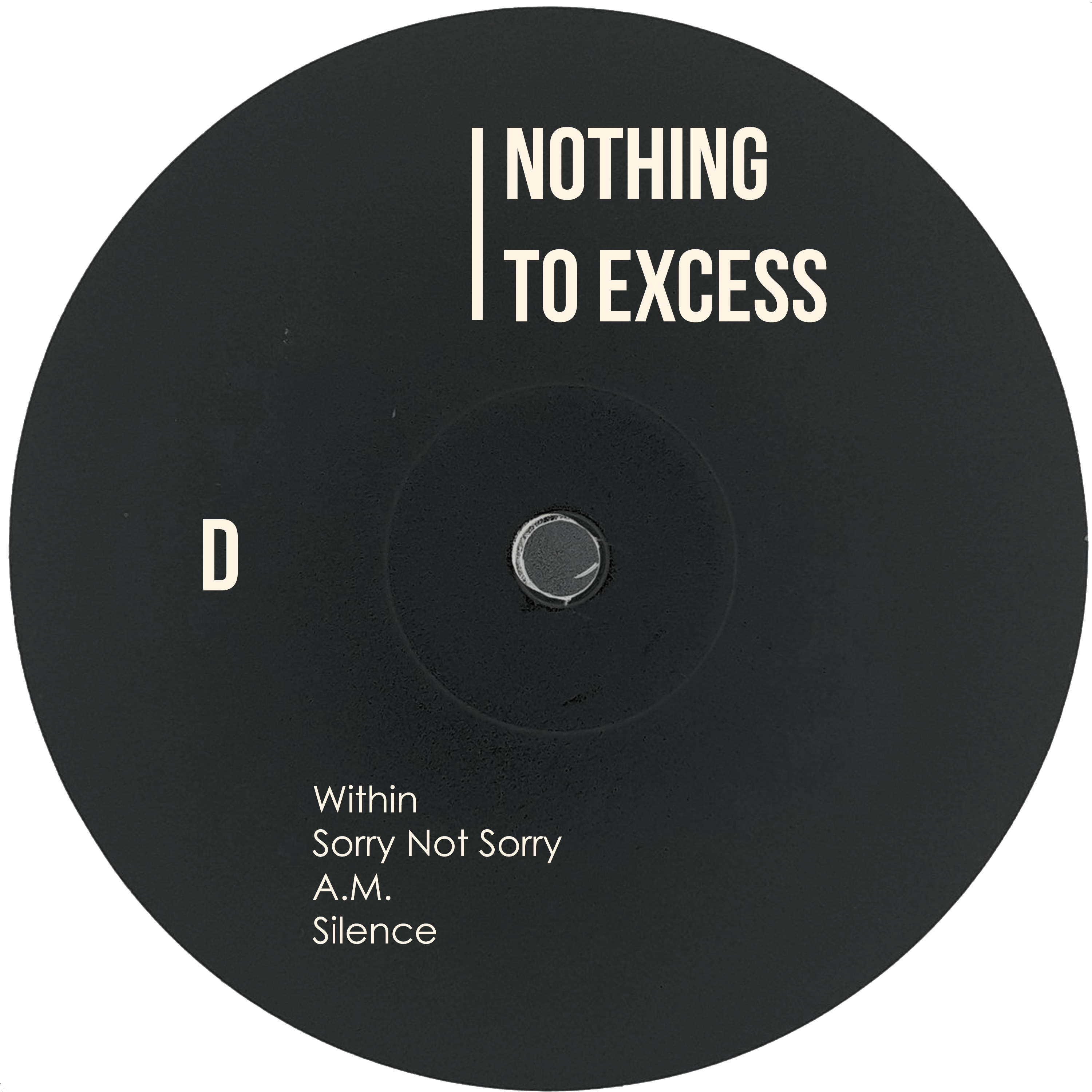 Vinyl label sticker D